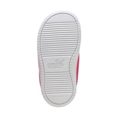 6. Puma Rickie Classic V Inf Kinderschuhe Weiß und Rosa 394254 24