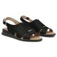 5. Schwarze Damen-Ledersandalen Filippo DS4470