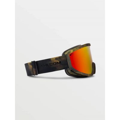 6. Volcom Footprints Snowboard-Winterbrille für Damen/Herren, Rot (VG0622303)