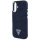 6. Guess Denim Triangle Logo MagSafe iPhone 16 Hülle - Blau