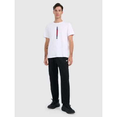 4. Herren-T-Shirt mit Aufdruck, regulär, Größe 4F 4FRAW25TTSHM3225-10S