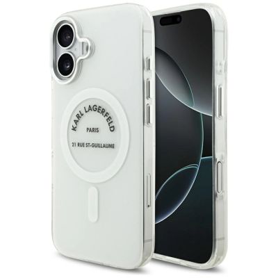 Karl Lagerfeld IML Karl RSG Logo MagSafe Case für iPhone 17 - Transparent