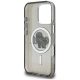 7. Karl Lagerfeld IML Glitter Karl & Choupette Sketch Logo MagSafe Hülle für iPhone 16 Pro Max - Schwarz