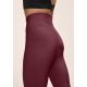 2. CASALL Damen Grafik-Leggings mit hohem Bund, Trainingsleggings, Burgunderrot
