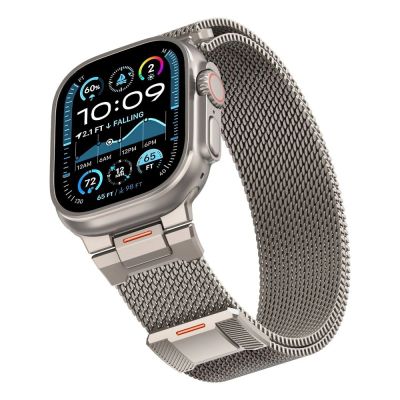 3. Tech-Protect Milano Vanguard Armband für Apple Watch (44 / 45 / 46 / 49 mm) – Titan
