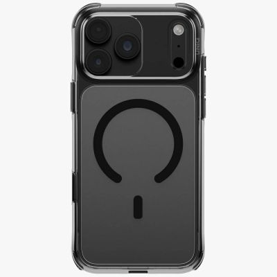 Uniq LifePro Xtreme Magclick Ladehülle für iPhone 18 Pro Max / 17 Pro Max – Transparent Schwarz
