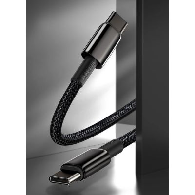 12. Baseus CATWJ-A01 USB-C – USB-C PD QC-Kabel 100 W 5 A 480 Mbit/s 2 m – Schwarz