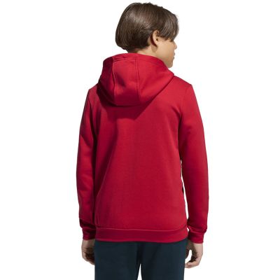 2. adidas Entrada 26 Kapuzenpullover mit durchgehendem Reißverschluss für Kinder, Rot, KH1781