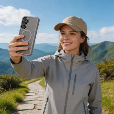 6. Tech-Protect Magmat MagSafe Hülle für Samsung Galaxy A57 5G – Mattgrau