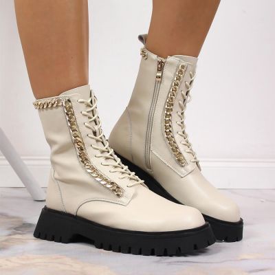 15. Artiker W HBH40 Isolierte Lederstiefeletten mit Kette