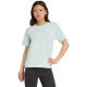 7. adidas Essentials Kleines Logo Baumwolle Hellblau Damen T-Shirt JY4965