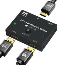 Techly IDATA-DP-2DP-8KT DisplayPort-Videoschalter