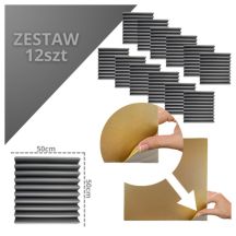 DNA AM4 BK Akustikpaneele, 12er-Set, schwarz