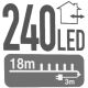 14. Lichterkette für den Weihnachtsbaum, 240 LEDs, Timer, warmweiß