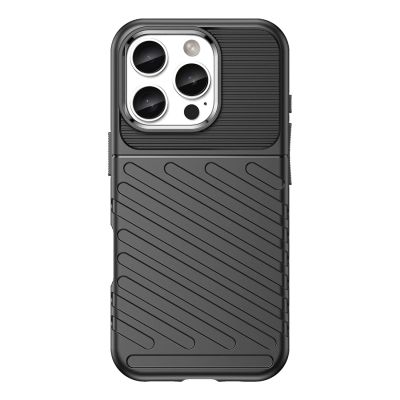 2. Thunder Case Silikonhülle für iPhone 16 Pro Max – Schwarz