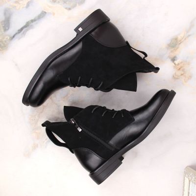 13. Isolierte flache Stiefeletten Potocki W WOL88C schwarz