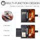 7. Samsung Galaxy A37 5G Leder-Wallet-Case mit Ständer und Schultergurt – Schwarz