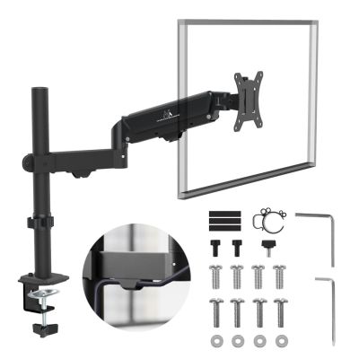 MACLEAN Monitorhalterung, Gasfeder, 17"-32", 2-10 kg, Schwarz MC-135