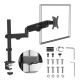 MACLEAN Monitorhalterung, Gasfeder, 17"-32", 2-10 kg, Schwarz MC-135