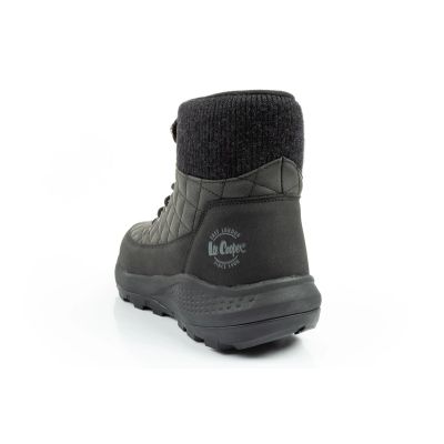 5. Lee Cooper Damen Winter-Wandersportschuhe, isoliert, schwarz, Öko-Leder