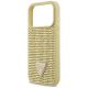 6. Guess Strass Dreieck Logo iPhone 17 Pro Hülle - Gold