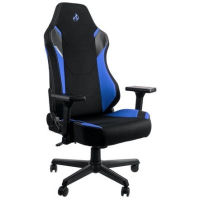 2. Nitro Concepts X1000 Gaming-Stuhl, gepolsterter Sitz, Schwarz, Blau