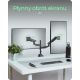 5. ICY BOX IB-MS702-T Monitorhalterung/Ständer 144,8 cm (57") Schreibtisch Schwarz