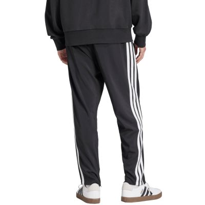 3. adidas Essentials 3-Streifen Stanford Hose mit offenem Saum für Herren, Schwarz JC8491