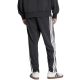 3. adidas Essentials 3-Streifen Stanford Hose mit offenem Saum für Herren, Schwarz JC8491