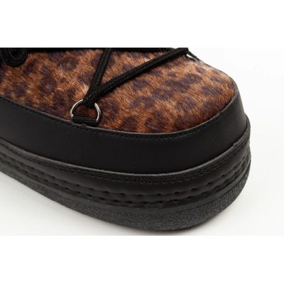 5. O'Neill Damen-Schneestiefel Lisa F High, Leopardenmuster, gefüttert, Winter