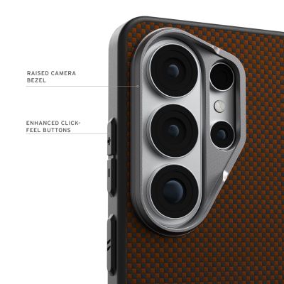 4. UAG Fibr Armr Magnet – Hülle mit integriertem Magnetmodul für Samsung Galaxy S26 Ultra (orange/charcoal)
