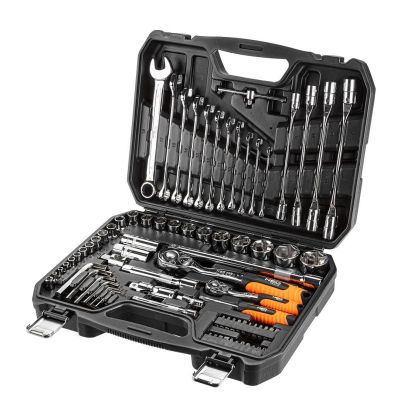 5. Neo Steckschlüsselsatz 1/4" 1/2" 77-teilig CrV 08-915