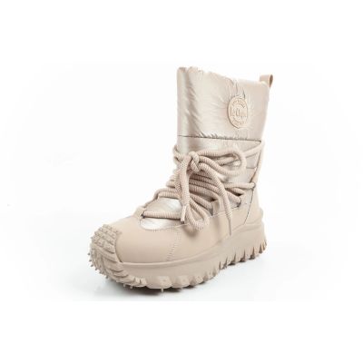 3. Lee Cooper Damen Winter Trekking Sportschuhe, isoliert, beige, Naturleder