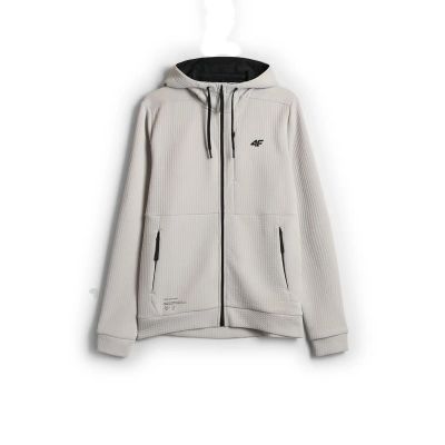 6. Herren-Trainings-Sweatshirt aus strukturiertem Strickmaterial 4F 4FWAW26TFSWM0891-11S