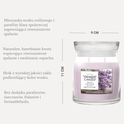 2. Mittlere Kerze DRIED LAVENDER & OAK YANKEE