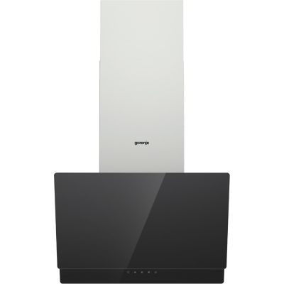 2. GORENJE WHI649EXBG Wandhaube, schwarzer Kamin, Edelstahl