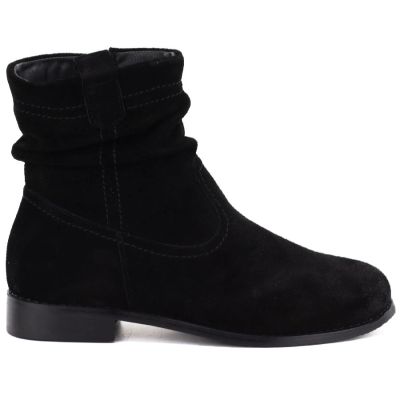 2. Damen-Lederstiefeletten, ungefüttert, schwarz Potocki JE19480