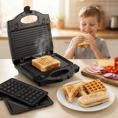 10. Esperanza Muffuletta EKT005 Sandwichmaker (700 W; schwarz, Edelstahl)