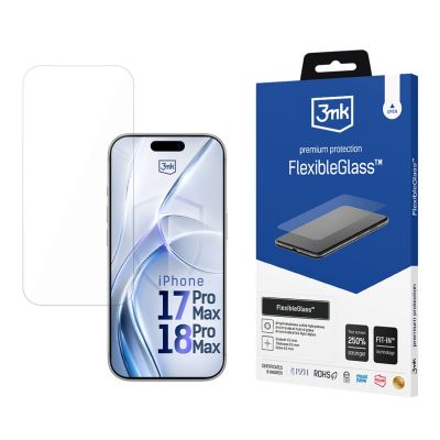 3. 3mk FlexibleGlass v2.0 Hybridglas für iPhone 17 Pro Max