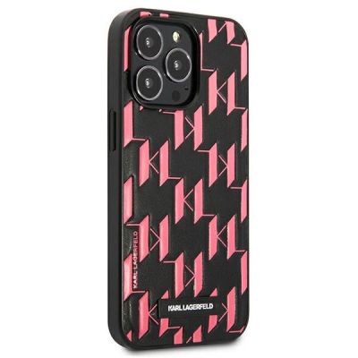 4. Karl Lagerfeld Monogramm-Plakette iPhone 13 Pro Max 6,7" Hülle - Rosa