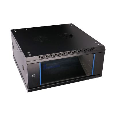 17. Extralink 4U 600x600 Schwarzer Wand-Rackschrank