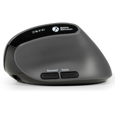 4. BakkerElkhuizen MidWay-Büromaus, rechtsseitig, kabellos (RF), Bluetooth, USB Typ-C, optisch, 2400 DPI