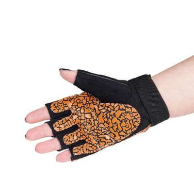 23. Orange/Grau W HMS RST03 rM Gym Handschuhe