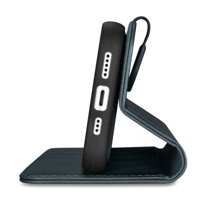 7. iCarer Oil Wax Wallet Case 2in1 Case iPhone 14 Anti-RFID Leder Flip Case Blau (WMI14220721-BU)