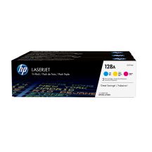 HP 128A 3er-Pack Original LaserJet Tonerkartuschen: Cyan/Magenta/Gelb