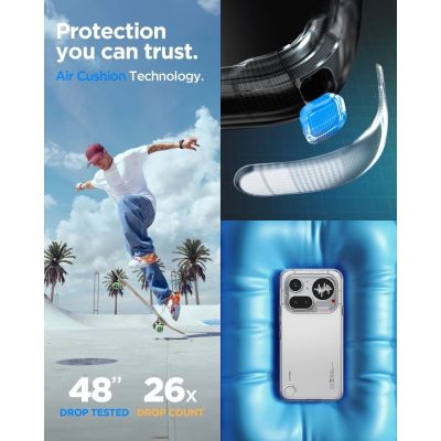 7. Spigen Ultra Hybrid Hülle für das Nothing Phone 4A Pro - Transparent