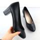 4. Schwarze Damen-Pumps mit niedrigem Absatz, Sergio Leone PB177