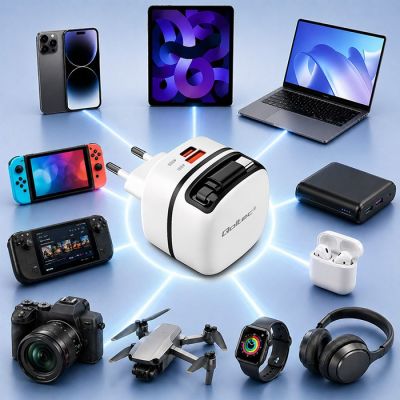 5. QOLTEC GAN 65W Netzteil | USB-C PD PPS | 5-20V | 3-3,25A