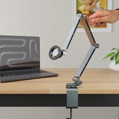 4. Wozinsky WTY0YS1 Magnethalterung, 360° drehbar, solide, für Telefon und Tablet - grau