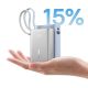 9. Baseus PicoGo 10000mAh 45W Powerbank mit Digitalanzeige und integriertem USB-C-Kabel – Titan